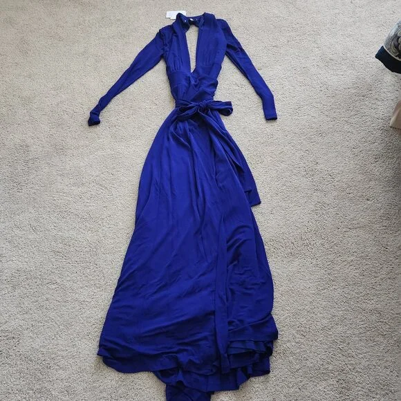 Reiss Bailey Plunge Wrap Maxi Dress - Picture 3 of 4